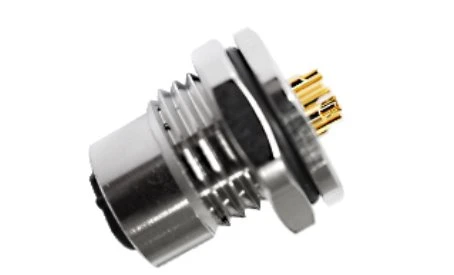 M12 Spájkovaný typ s predným upevnením A-Kódovanie 8PIN PG9