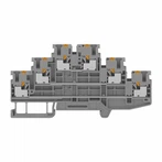 Trojradový PUSH IN terminálový konektor 2,5 Mm2